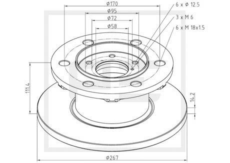 PE AUTOMOTIVE Jarrulevy 026.656-10A